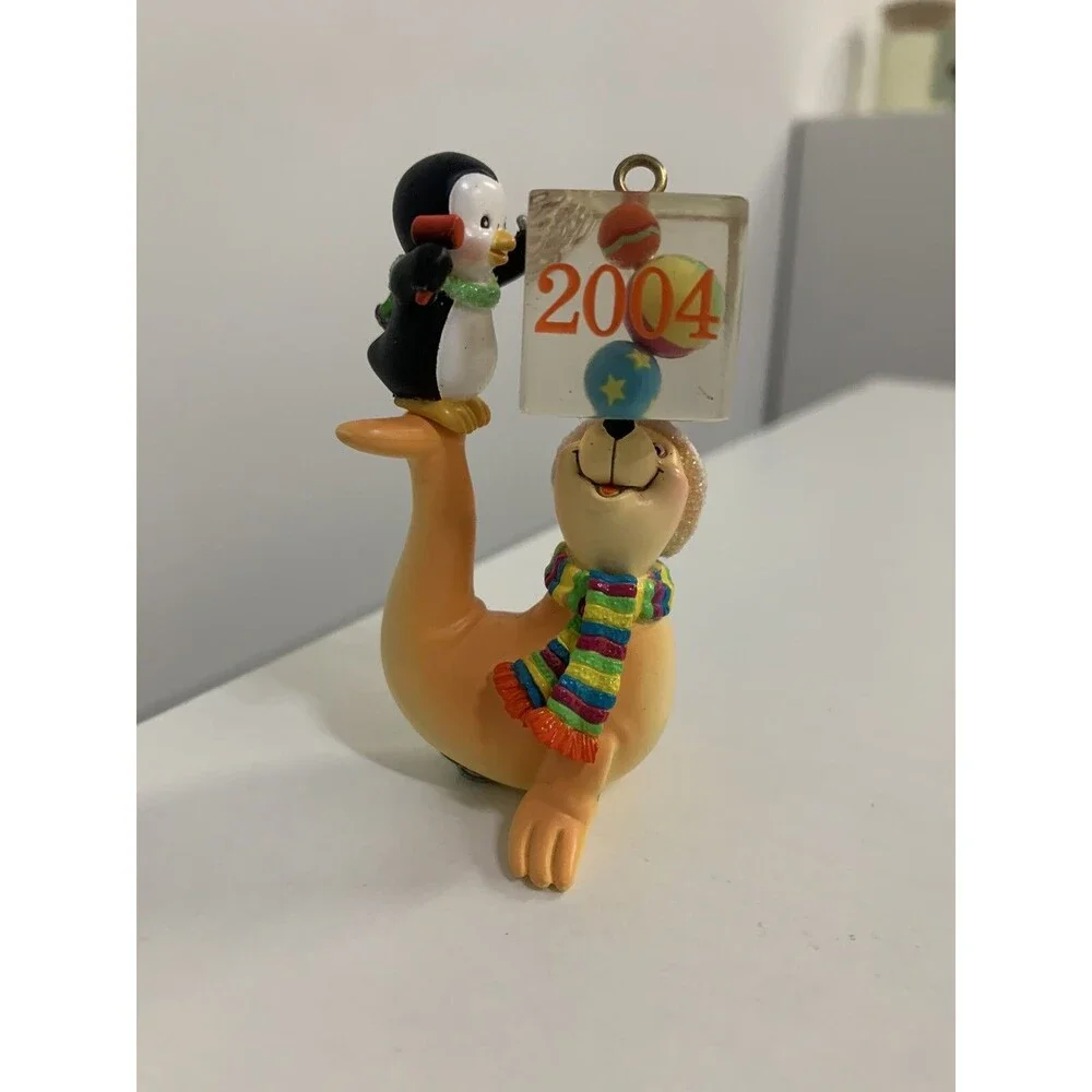 Carlton Cards Heirloom 2004 Ice Pals Ornament Penguin And Seal
